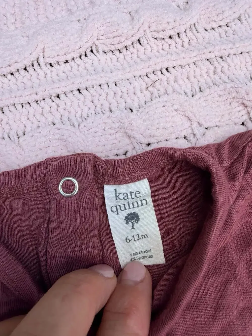 Kate Quinn Baby Modal Spandex Zip-Up Footie Pajamas and Bodysuit Lot 6-9 3-6